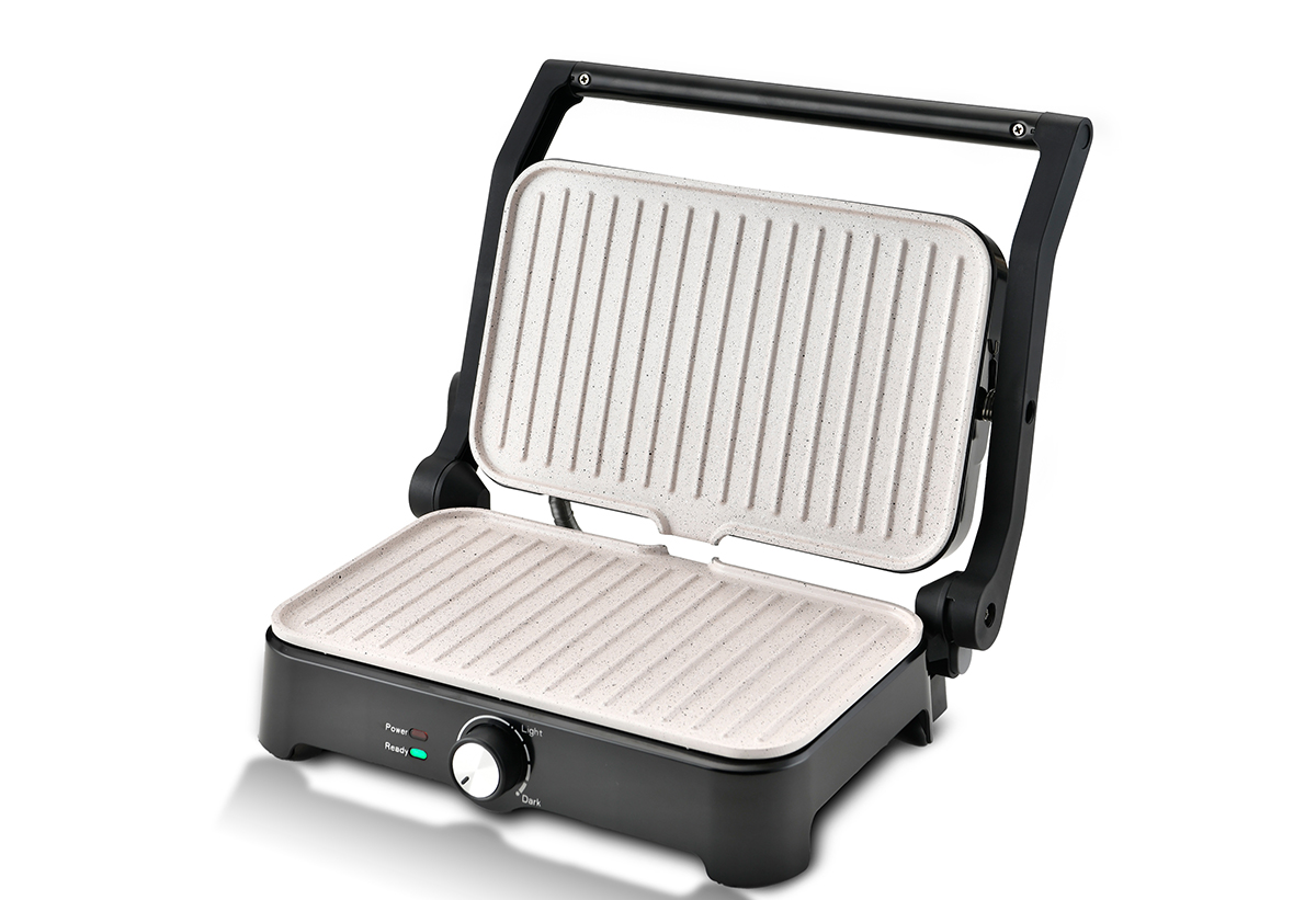 Απεικονίζεται η τοστιέρα ανοιχτή.